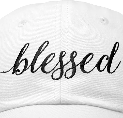 Vista 2 de DALIX Blessed - Gorra de béisbol de algodón suave para mujer