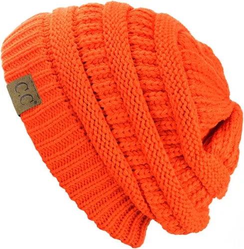 Vista 364 de C.C Trendy Warm Chunky Soft Stretch Cable Knit Beanie