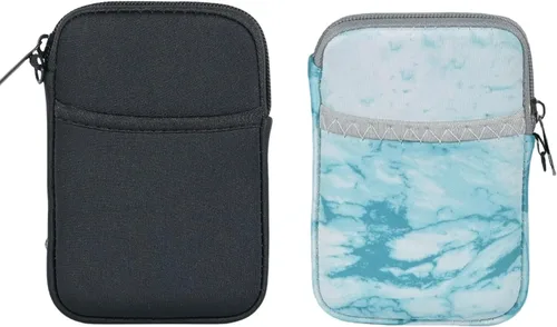 Vista 10 de AF-WAN Funda para disco duro externo de 2.5 pulgadas, bolsa de almacenamiento impermeable y a prueba de golpes para el hogar, la oficina y la Negro