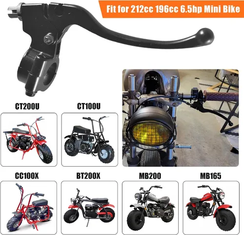 Vista 5 de Palanca de embrague y manija de freno izquierda para 98cc 196cc 6.5HP 5.5hp Coleman CT200U BT200X Trail 200 CC100X CT100U Baja Motovox Mini Bike CRF