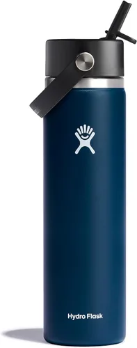 Vista 12 de Hydro Flask Botella de agua – Acero inoxidable aislado – Tapa flexible con popote de boca ancha, antiderrames, a prueba de fugas y recargable