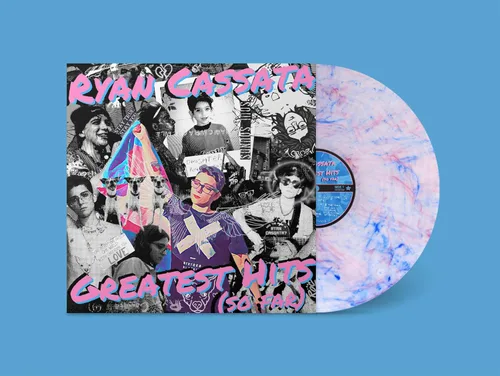 Vista 2 de Greatest Hits So Far TRANSLUCENT WITH BLUE & PINK SPLATTER