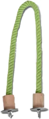 Vista 2 de Soporte para pájaros, perca en forma de U, material de cuerda de cáñamo, soporte de plataforma, juguetes de ejercicio para pájaros y loros