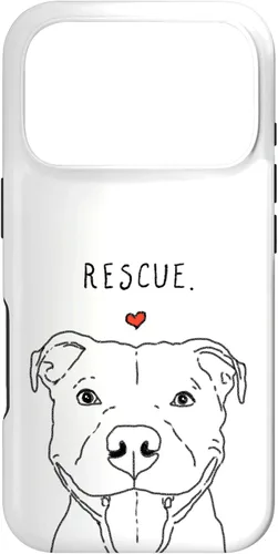 Vista 30 de Rescue Love Smiling Pit Bull, Pittie, Pitbull Mom, Dog Lover Case for iPhone 17