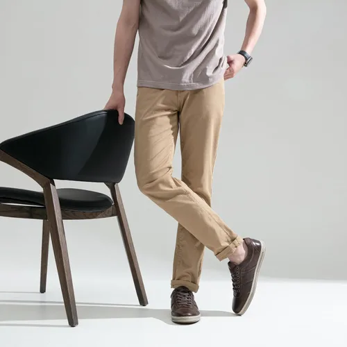 Vista 3 de Jousen Zapatos deportivos de cuero para hombre, estilo retro, para negocios, casuales, para hombres