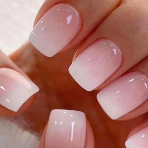 Vista 12 de 24 uñas postizas cuadradas a presión, cortas, bonitas, florales, acrílicas, con diseños de flores de arcoíris, uñas reutilizables con pegamento