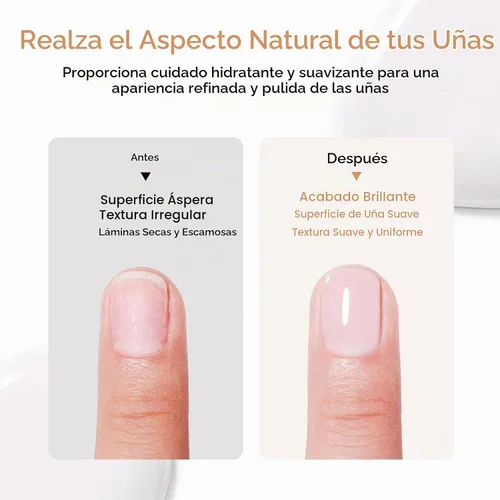 Vista 9 de Gellen Esmalte de reparación de uñas 6 en 1, fortalecedor teñido blanco Blanco lechoso