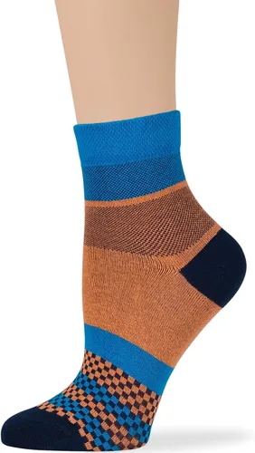 Vista 16 de 7BIGSTARS KINGDOM Women's Cotton Quarter Non-Binding Diabetic Fashion Socks-L-M-4 Pack-Multicolor