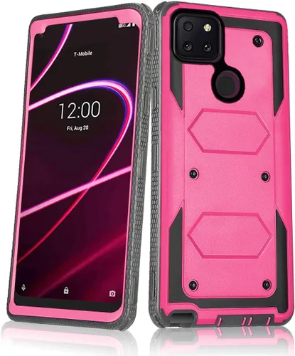 Vista 14 de Asuwish Funda de teléfono para T-Mobile Revvl 5G, híbrida, resistente, a prueba de golpes, a prueba de caídas, cuerpo completo, resistente