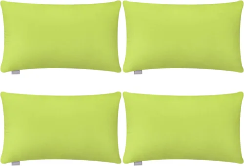 Vista 73 de Thmyo - Paquete de 4 fundas de almohada decorativas de 100 % algodón para lumbar, cómodas, sólidas, para Navidad/Halloween, fundas de cojín Blanco
