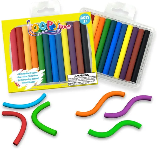 Vista 7 de Crayones flexibles para niños, artes y manualidades, suministros escolares, lápices de letras y números 3D, no necesita afilar, colores surtidos