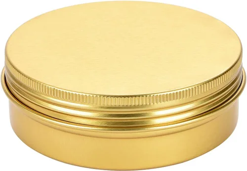 Vista 3 de TMO - Latas de 4 onzas con tapa de rosca, latas redondas de acero de aluminio, latas de viaje, latas de almacenamiento, latas de alimentos, latas