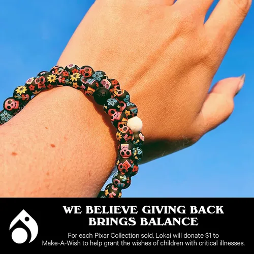 Vista 5 de Lokai Disney & Pixar Collection Bracelets - Silicone Beaded Bracelets for Women & Men, Jewelry Fashion Bracelets Slide-On for Comfortable Fit