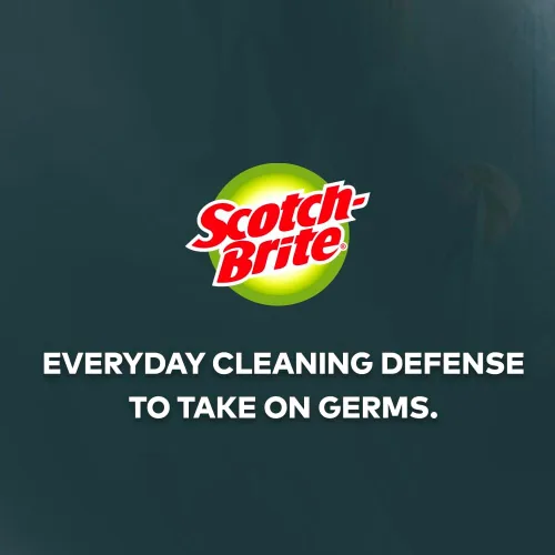 Vista 3 de 3M™ Scotch-Brite - Estropajos resistentes de 86 cc, 6 x 9 pulgadas, color verde, paquete de 10 almohadillas