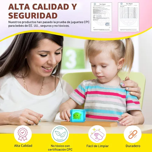 Vista 6 de Juguetes sensoriales de cubo antiestrés para adultos, pulpo que brilla en la oscuridad, juguetes sensoriales para niños con autismo, bolas de estrés
