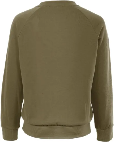 Vista 36 de MixMatchy Sudadera básica suave y cómoda de forro polar con cuello redondo para mujer
