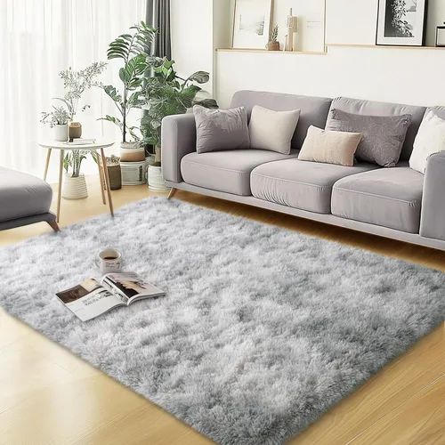 Vista 14 de qulint Alfombra negra para dormitorio, alfombra de área pequeña de 2 x 3 pies para habitación de niños, alfombra suave y mullida para sala de estar