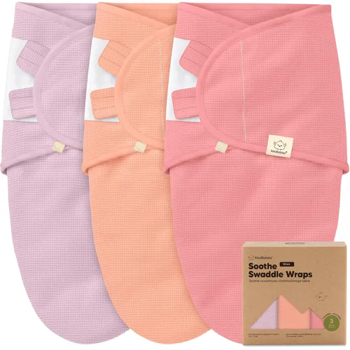 Vista 12 de Paquete de 3 pañales orgánicos para recién nacidos, sacos de dormir para recién nacidos, pañales para bebés de 0 a 3 meses, manta para recién