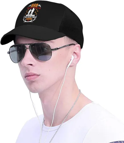 Vista 4 de LIFANGMI Adjustable Dad The Man The Myth The Hunting Legend Baseball Cap for Men Women Baseball Hat Outdoor Casual Breathable Caps Trucker Hats Sun