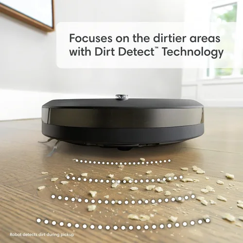 Vista 6 de iRobot Roomba Combo i3+ (3574) Robot aspirador y trapeador – Auto-vaciado hasta 60 días, limpieza por habitación con mapeo inteligente, cepillos