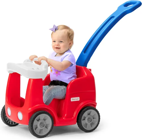 Vista 10 de Simplay3 Roll and Stroll - Auto de empuje silencioso para niños pequeños, con cinturón de seguridad, para niños de 1.5 a 4 años, azul