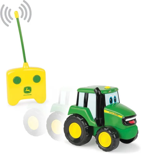 Vista 2 de Tomy John Deere - Juguete de tractor Johnny con control remoto, color verde