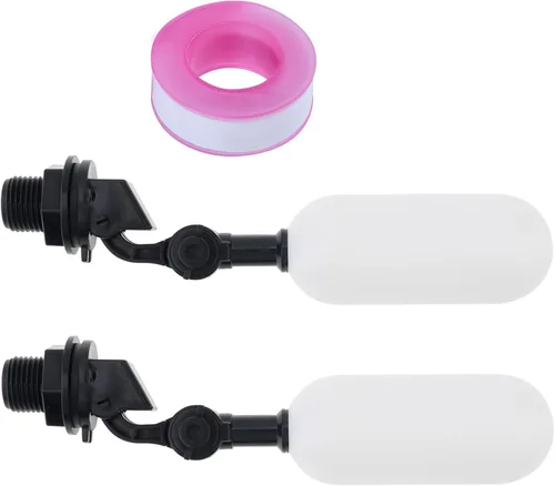 Vista 7 de Válvula de flotador, 2 unidades de 1/2 pulgada de control de nivel de agua de brazo ajustable válvula de agua de llenado automático para ganado