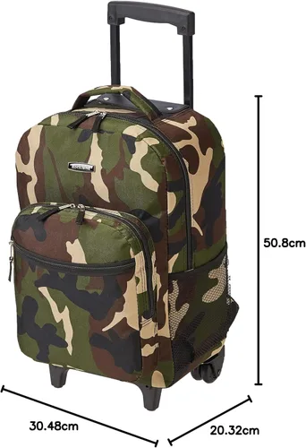 Vista 31 de Rockland, bolsa de viaje de 17 pulgadas, con ruedas., Camuflaje), R01-CAMO