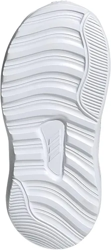 Vista 3 de adidas Fortarun Buzz Shoe - Correr para niños pequeños, Blanco-plata Metálica-Semi Solar Lima