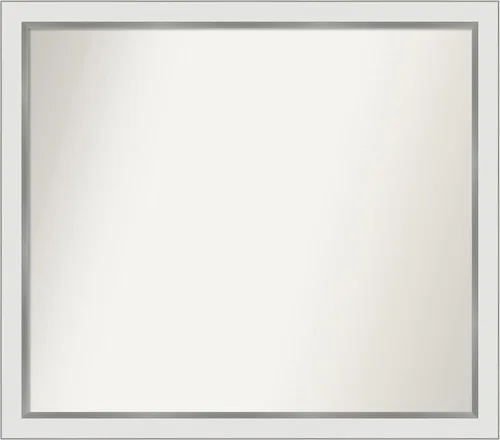 Vista 386 de Amanti Art Espejo personalizado, espejo de baño estrecho Alexandria White Wash, espejo de pared o espejo de tocador de baño sobre el fregadero