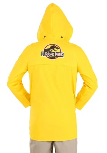Vista 2 de Impermeable Amarillo de Jurassic Park para Adultos Multicolor