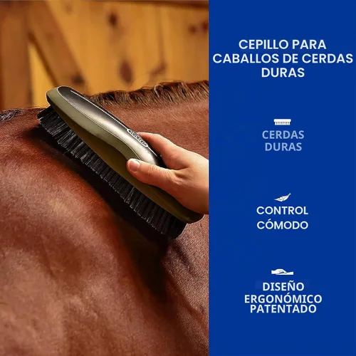 Vista 4 de Wahl Cepillo de caballo de cuerpo rígido Equino Animal Profesional, 858705 Negro