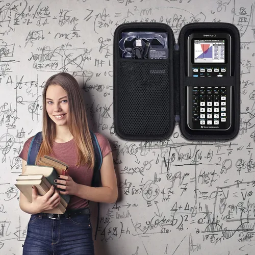 Vista 9 de co2CREA Estuche de transporte para Texas Instruments TI-84 Plus CE Python mejorado/TI-84/TI-Nspire CX II CAS/TI-Nspire CX II/TI-83 Plus/TI-89