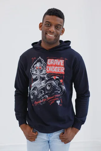 Vista 2 de Monster Jam Grave Digger Maximum Destruction - Sudadera con capucha para adultos