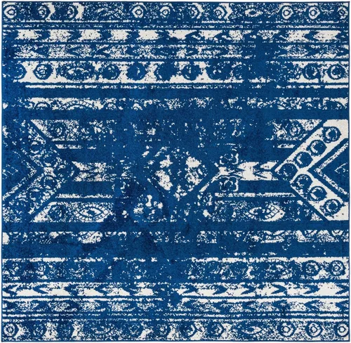 Vista 24 de Unique Loom Lennon Collection - Alfombra de área Zal (2 pies x 3 pies 1 pulgada, rectangular, gris y marfil)