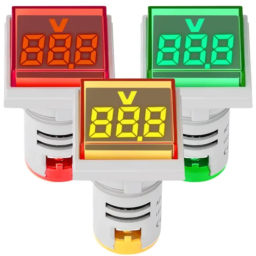 Vista 10 de DROK - Juego de 3 medidores de corriente AC 100A, probador de corriente digital AC 0-100A con pantalla LED grande, adecuado para 110V 220V, panel