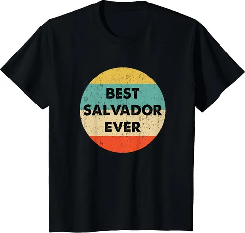 Vista 38 de Camiseta con nombre de Salvador, Negro