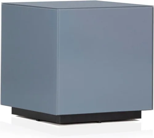 Vista 9 de SONOROUS Mesa auxiliar premium de vidrio templado - Mesita de noche de lujo y mesita de cabecera para dormitorio o sala de estar - Mesa auxiliar