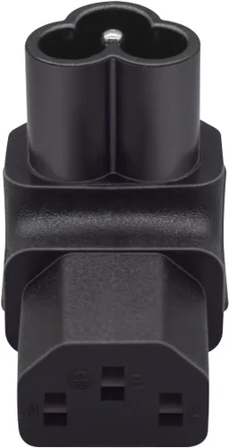 Vista 13 de Adaptador C6 a C13 Compatible con laptops, impresoras, monitores Convertidor de corriente CA de 10 A 250 V