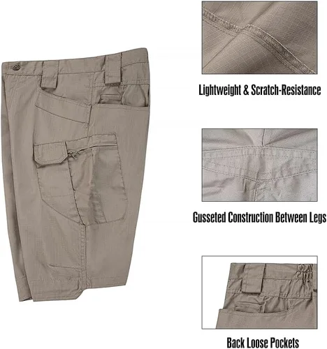 Vista 7 de AUTIWITUA Pantalones cortos cargo para hombre