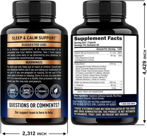 Vista 2 de Pastillas para dormir para adultos de 550 mg - Melatonina 3 mg Raíz de valeriana para dormir L-teanina Magnesio - Suplemento natural