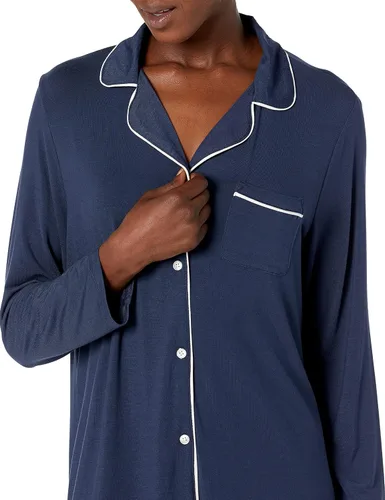 Vista 3 de Tienda Essentials Camisón con ribete para mujer disponible en tallas extragrandes
