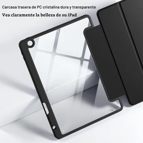 Vista 7 de Wenlaty Funda compatible con iPad de 9ª, 8ª, 7ª generación (2021/2020/2019), funda protectora de cuerpo completo con soporte para lápices, funda