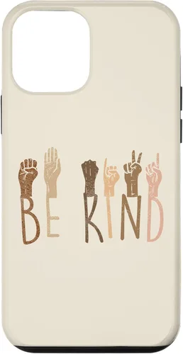Vista 12 de Funda de regalo BLM para iPhone 14 Be Kind Hands Melanina Black African Pride BLM