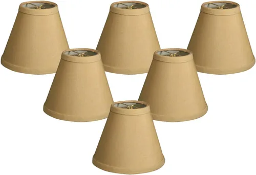 Vista 27 de Royal Designs, Inc. Lámpara de araña de tapa dura Empire Basic Shade CS-984-5AGL, oro antiguo, 3 x 5 x 4,5