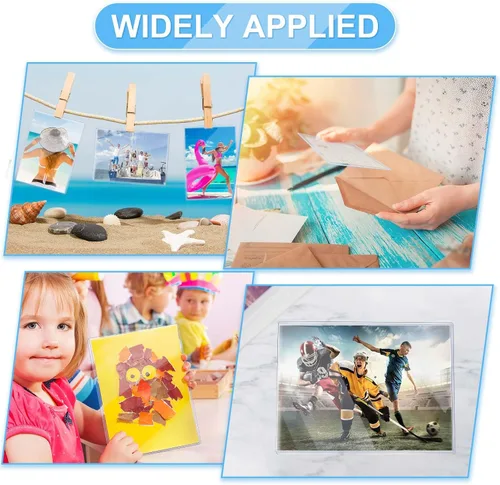 Vista 6 de 10 fundas rígidas para tarjetas de 5 x 7 pulgadas, protectores rígidos para tarjetas, protectores de hojas de páginas, de plástico duro, carga