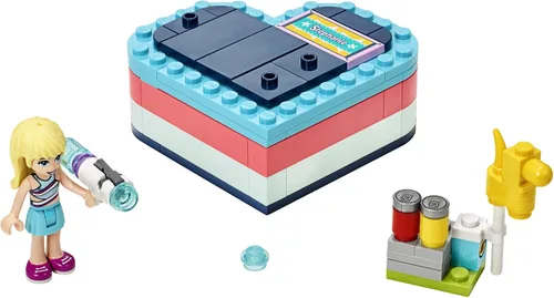 Vista 2 de LEGO Friends Stephanie's Summer Heart Box 41386 Kit de construcción, nuevo 2019 (95 piezas)