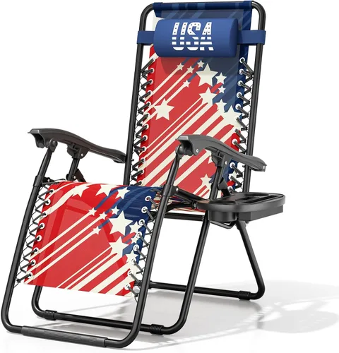 Vista 16 de Magshion Zero Gravity - Silla de camping reclinable, color negro