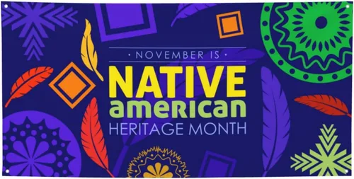 Vista 17 de Telones de fondo del mes de la herencia de los nativos americanos para fiestas de vacaciones, fondo de fotografía para interiores y exteriores
