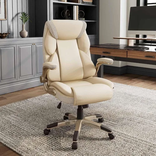 Vista 11 de EUREKA ERGONOMIC Galene - Silla de oficina ejecutiva, color beige Blanco sucio